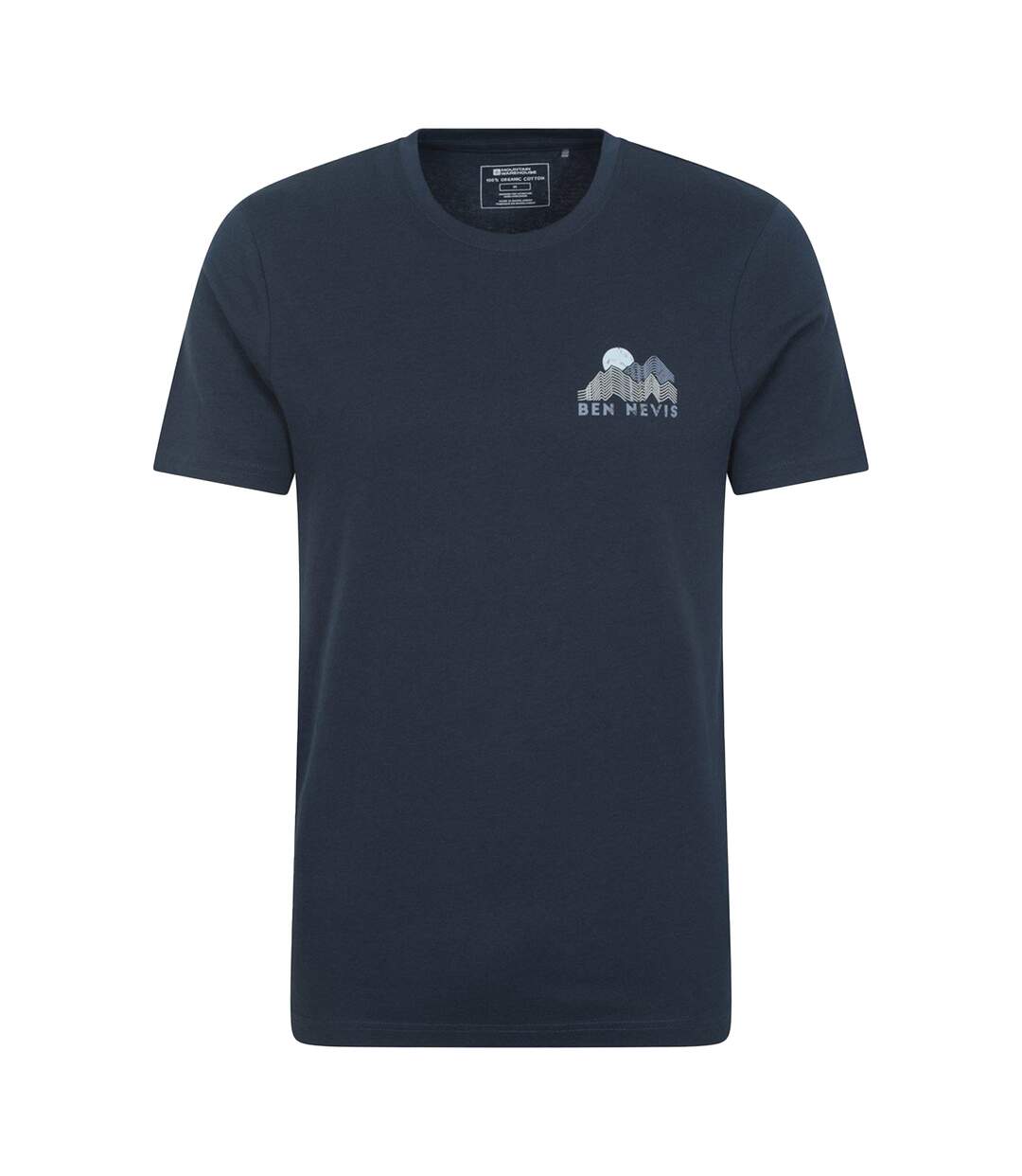 Mens Ben Nevis Sun Short-sleeved T-shirt Navy Mountain Warehouse-1