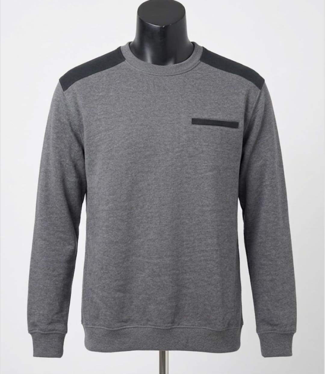 CHALLENGER PARFAIT1 — Sweat molleton gris chiné : chaleur 320 g et résistance-3