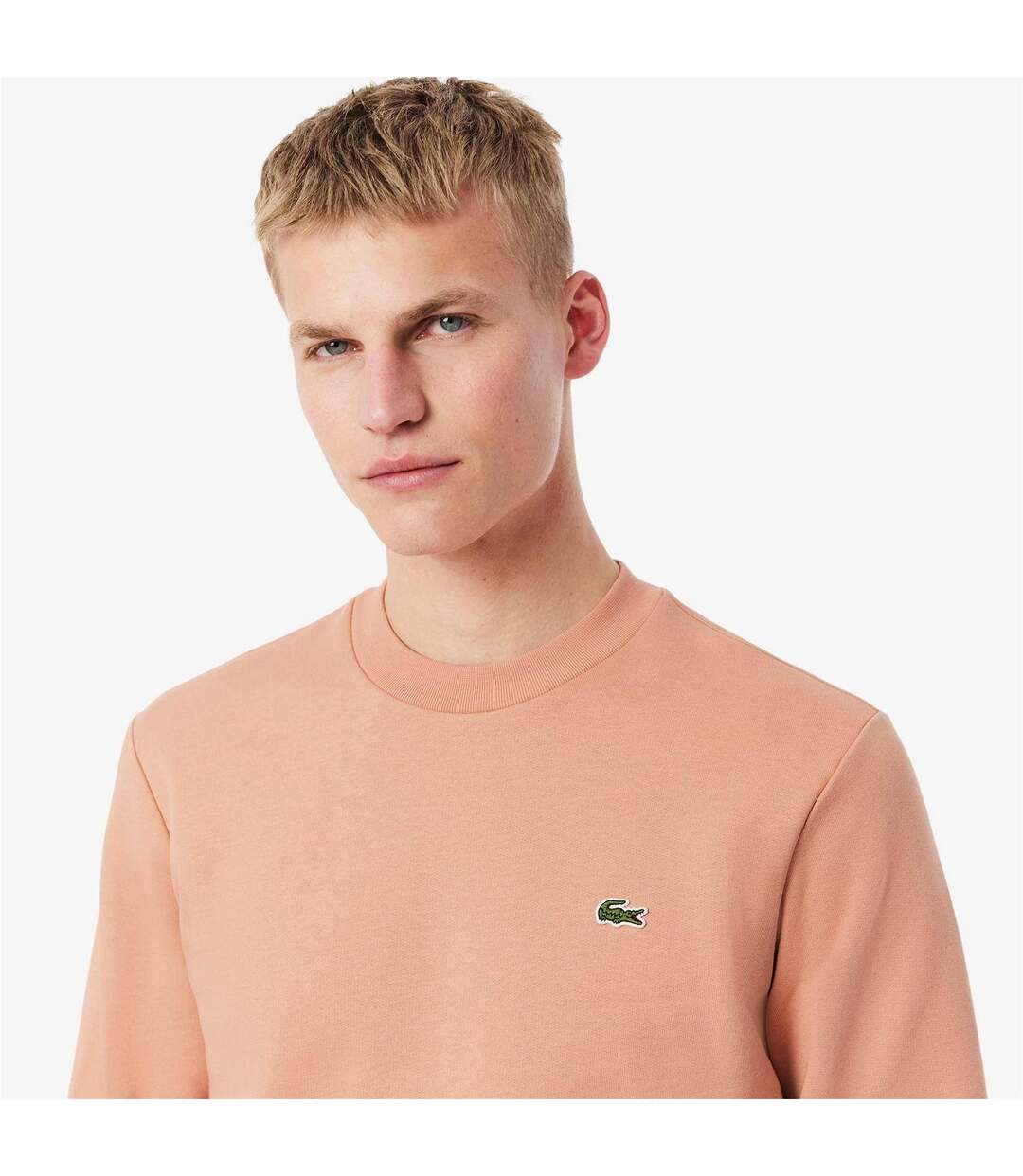 Sweat Motif/style Logo Brodé Homme Orange Lacoste-4