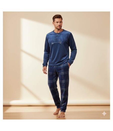 Pyjama Homme Hiver Polaire Doux 7007 NEW YORK