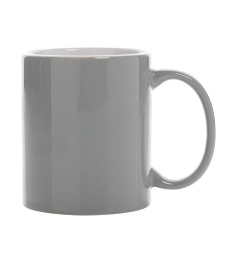 Classic inner two tone ceramic 350ml mug one size grey XD Collection
