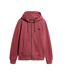 Sweat zippé bordeaux homme superdry essential washed ziphood-3