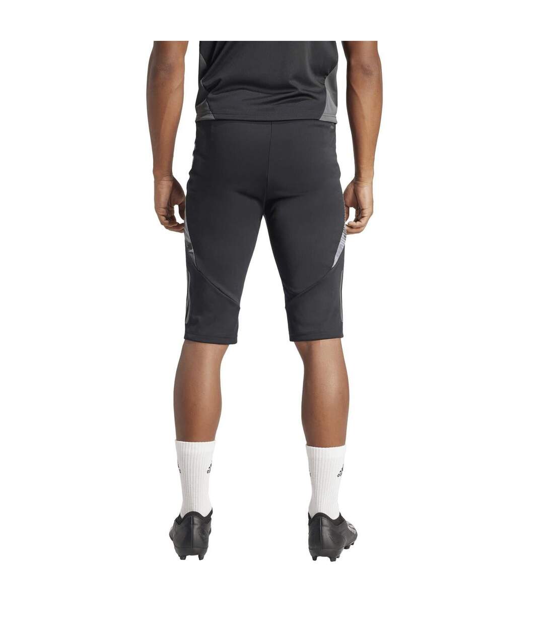 Mens Tiro 24 Football Shorts Black Dark Grey Adidas-2