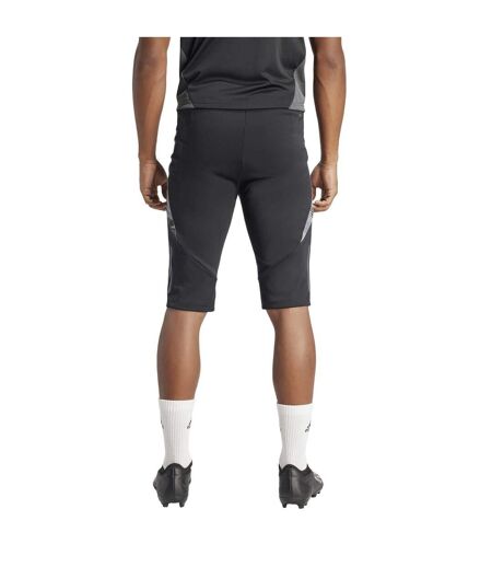 Mens Tiro 24 Football Shorts Black Dark Grey Adidas