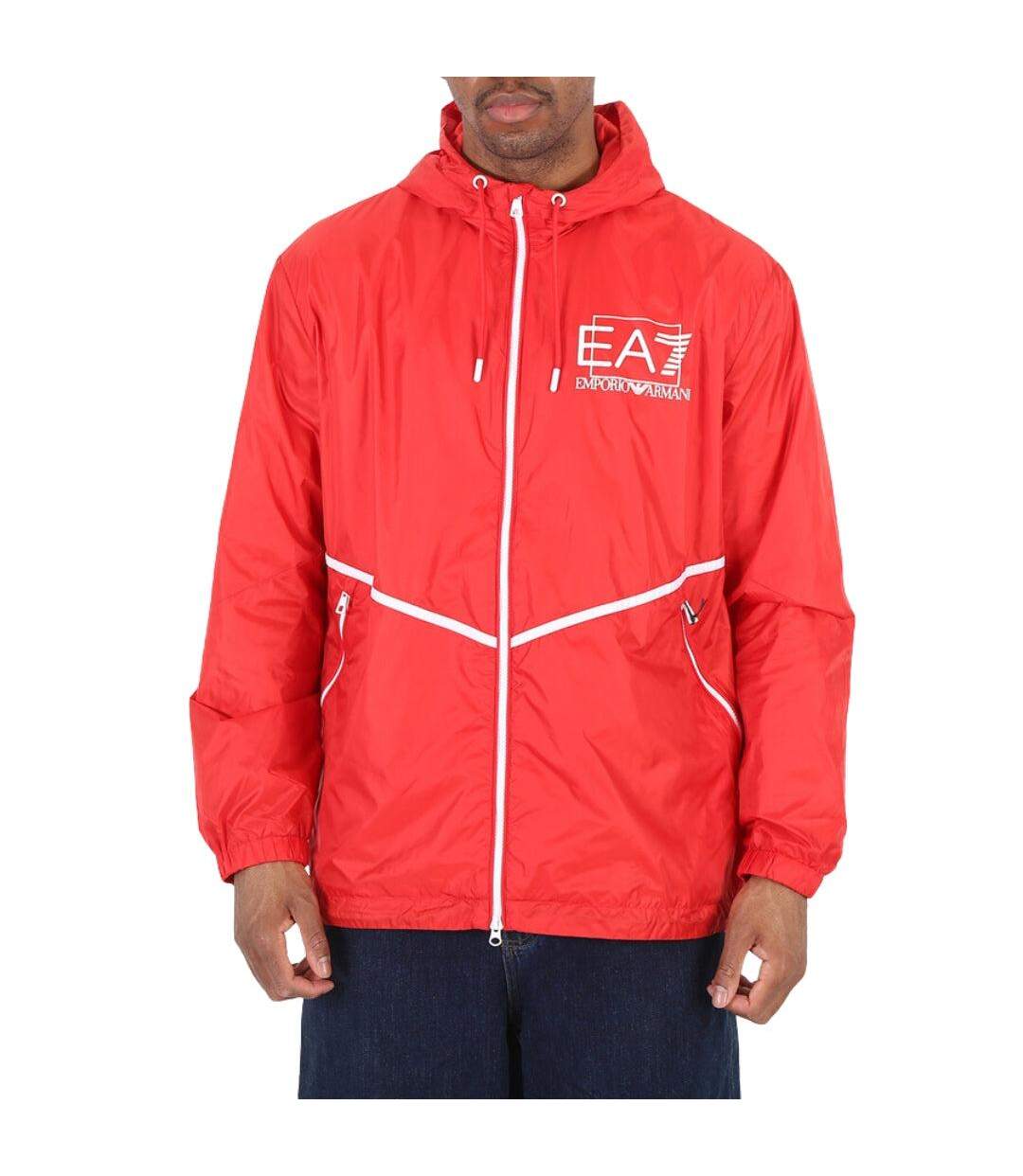 Blouson Aviateur Motif/style Vif Homme Rouge Blanc Emporio Armani-1