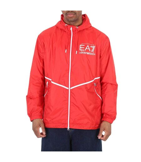 Blouson Aviateur Motif/style Vif Homme Rouge Blanc Emporio Armani