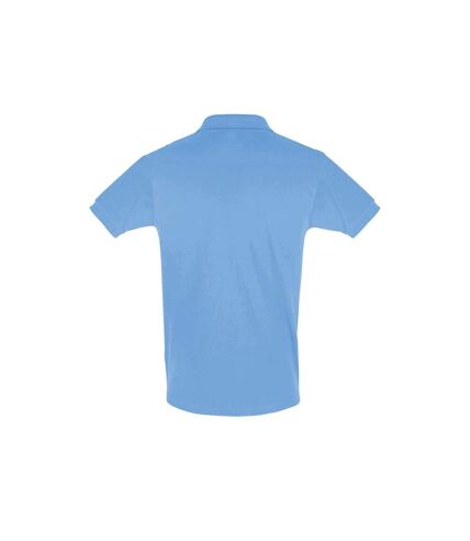SOLS Mens Perfect Pique Short Sleeve Polo Shirt (Sky Blue)