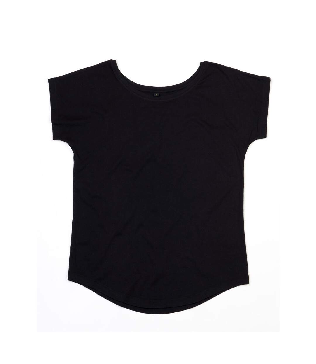 Womens/ladies Loose Fit T-shirt Black Mantis-1