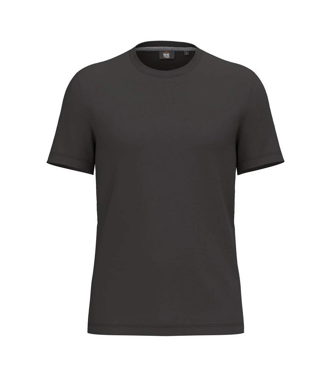 Unisex Adult Anti-bacterial Short-sleeved T-shirt Dark Grey WK. Designed To Work-1
