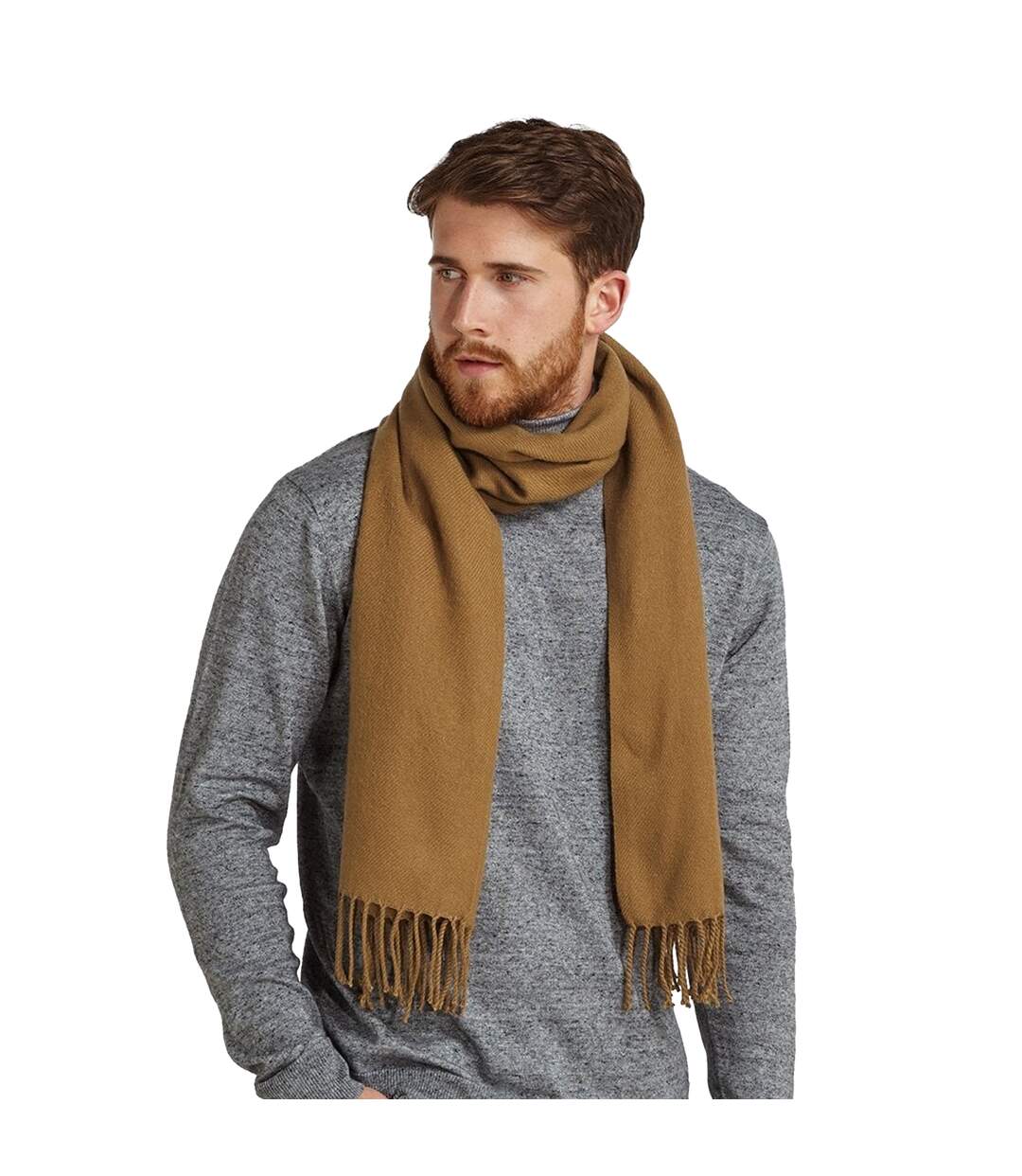 Classic woven scarf one size biscuit Beechfield-2