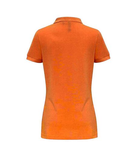 Asquith & Fox Womens/Ladies Plain Short Sleeve Polo Shirt (Orange) - UTRW3472