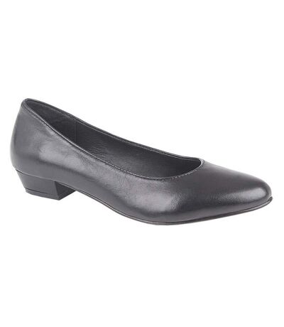 Mod Comfys Womens/Ladies Leather Court Shoes (Black) - UTDF1880