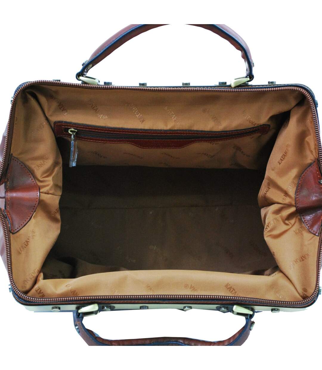 Sac de voyage en cuir KATANA Diligence 44cm - marron-4