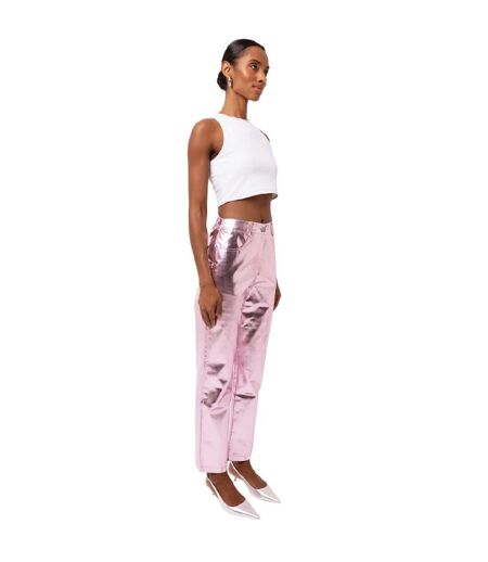 Pantalon Motif/style Métallisé Lupe Femme Rose AmyLynn