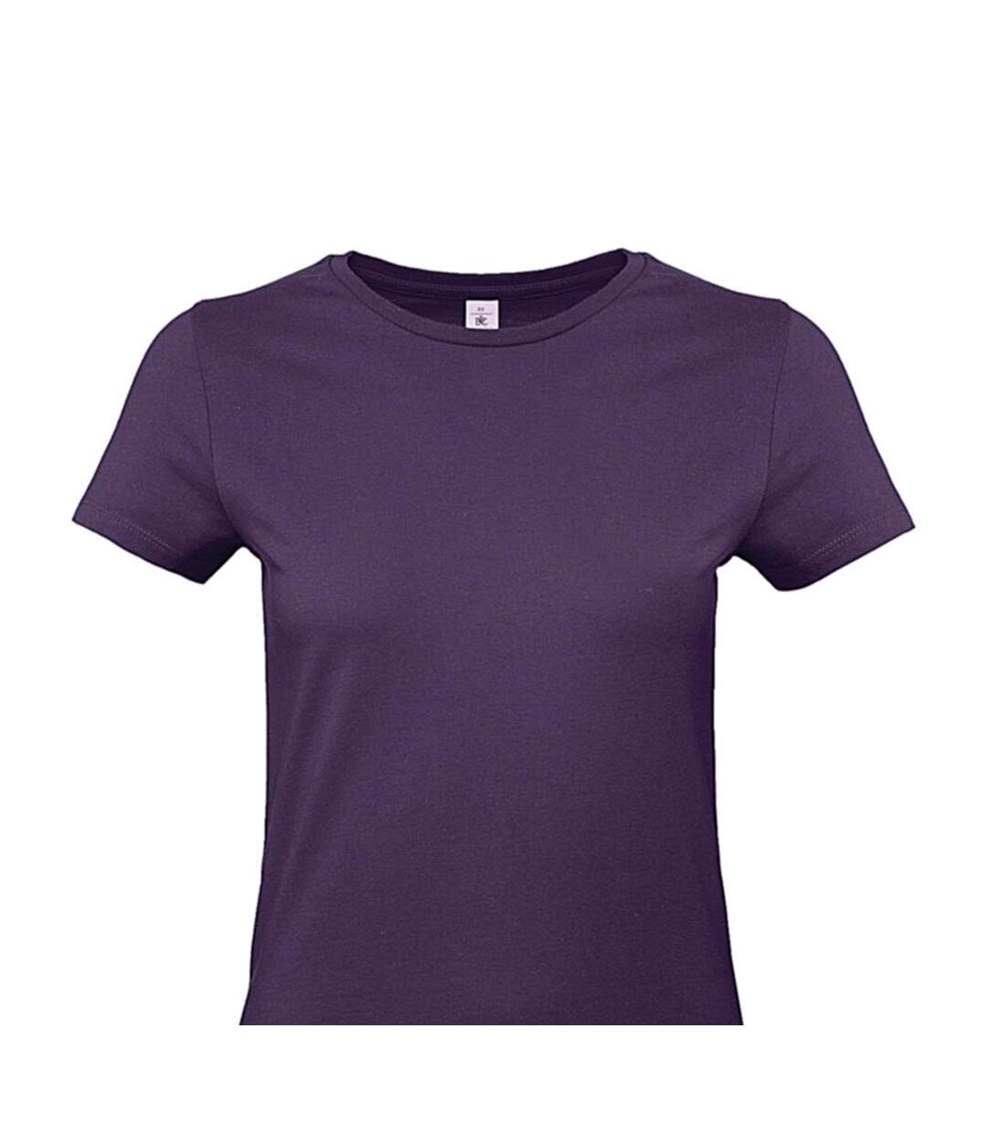 Womens/ladies #e190 T-shirt Radiant Purple B&C-2