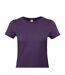 Womens/ladies #e190 T-shirt Radiant Purple B&C-2
