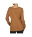 Pull Col V Marron Femme Vila 69 - L-2