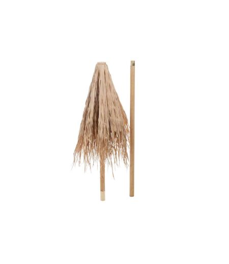 Parasol en Bois Paille 270cm Naturel