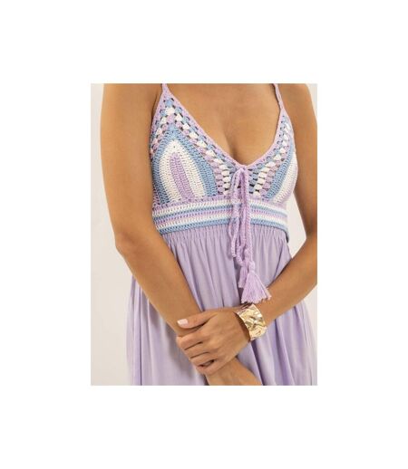 Robe longue crochet IVELLE - Dona X Lisa