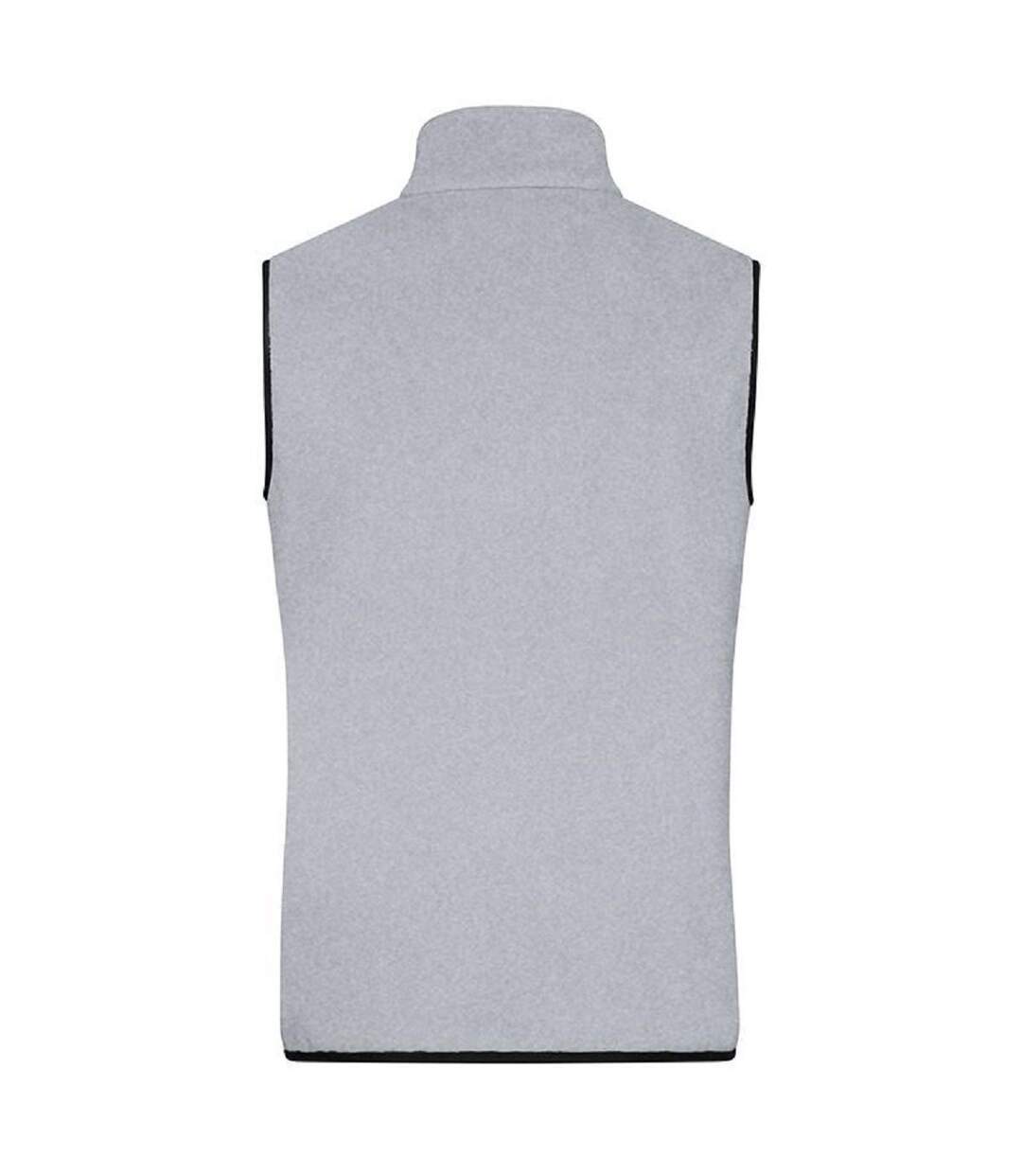 Gilet polaire sans manches - Homme - JN1310 - gris clair mélange