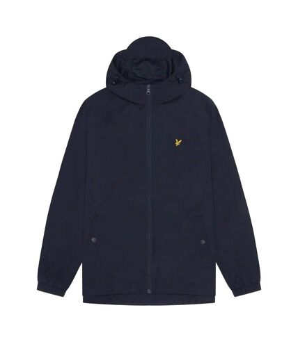 Mens hooded full zip jacket dark navy Lyle & Scott