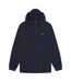 Mens hooded full zip jacket dark navy Lyle & Scott