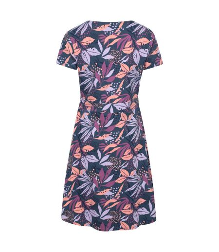 Womens/ladies orchid leaf dress purple Mountain Warehouse