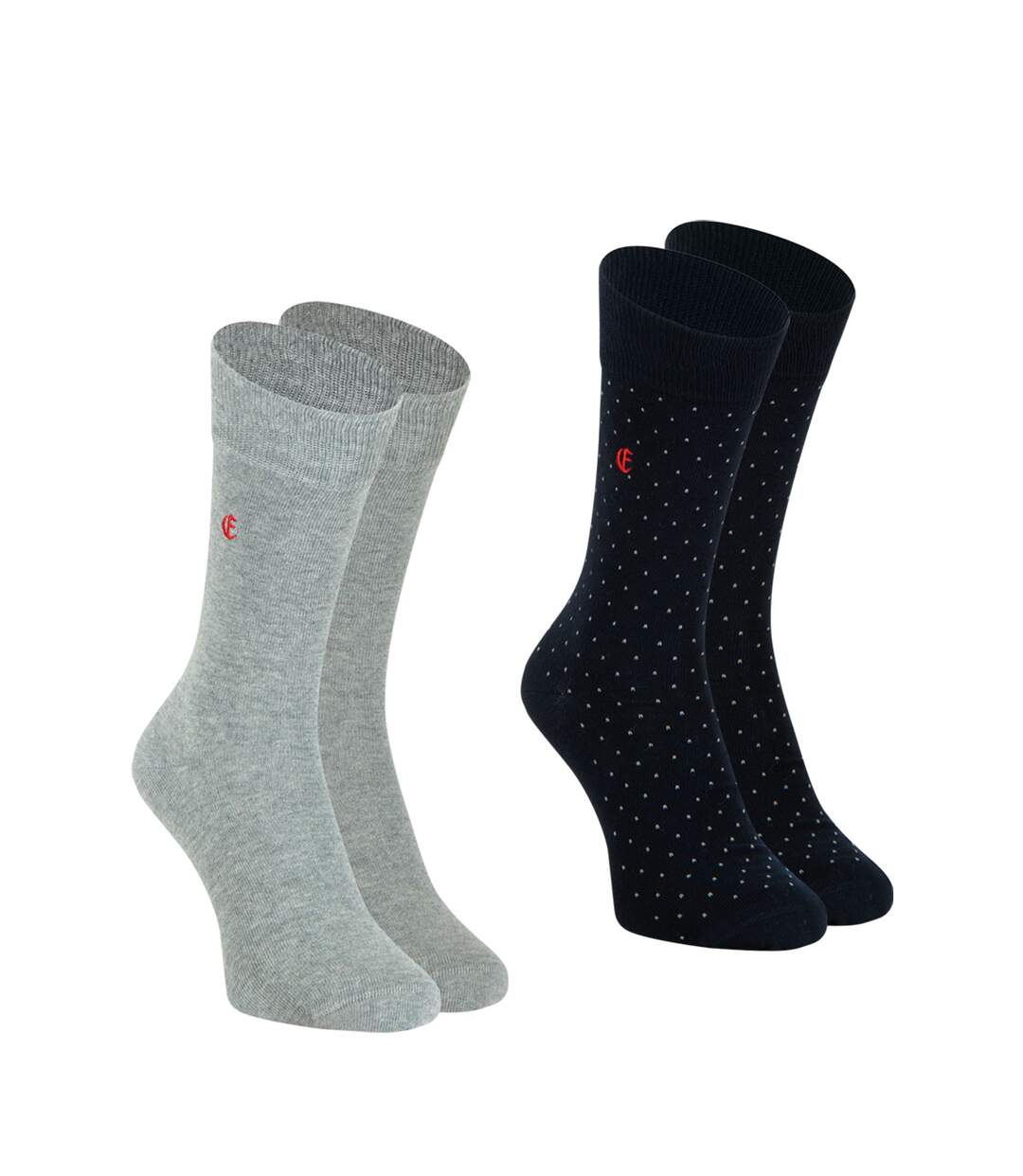 Lot de 2 paires de mi-chaussettes homme Coton Peigné Edition anniversaire Eminence-2
