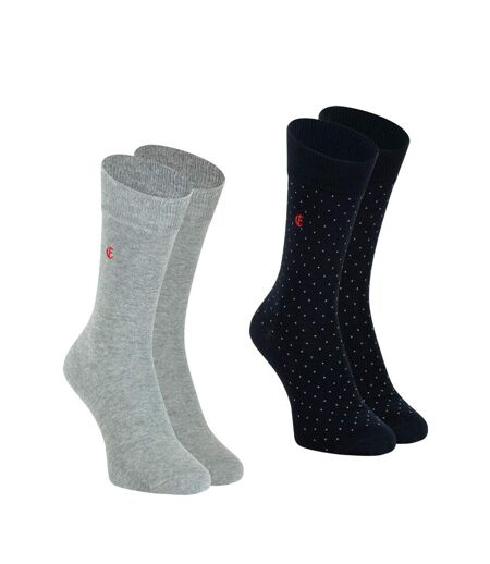 Lot de 2 paires de mi-chaussettes homme Coton Peigné Edition anniversaire Eminence