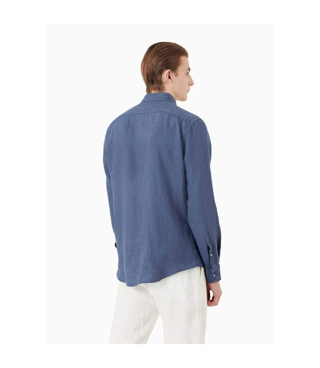 Chemise Motif/style Uni Homme Bleu Emporio Armani-3