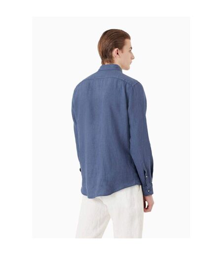 Chemise Motif/style Uni Homme Bleu Emporio Armani