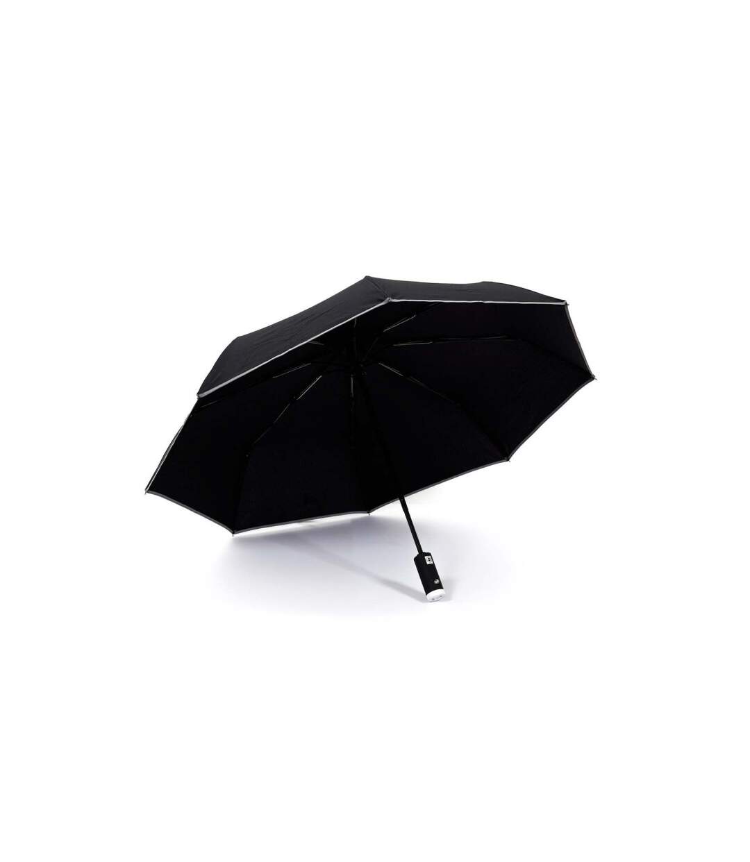 Parapluie & Lampe Torche Automatique 31cm Noir-3