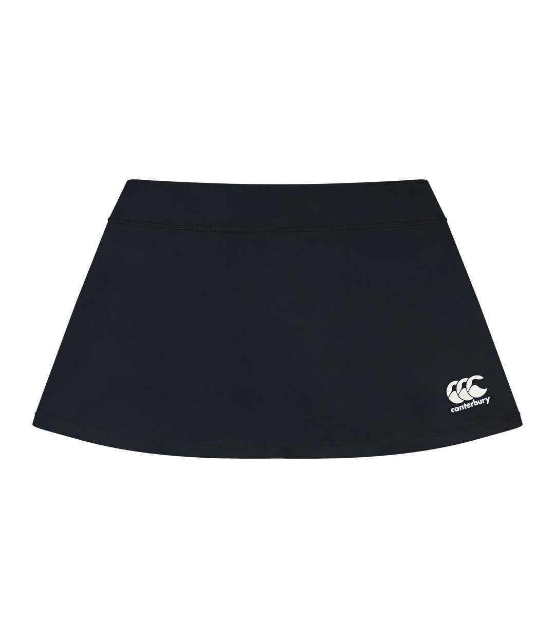 Womens/ladies Club Plain Skort Black Canterbury-1