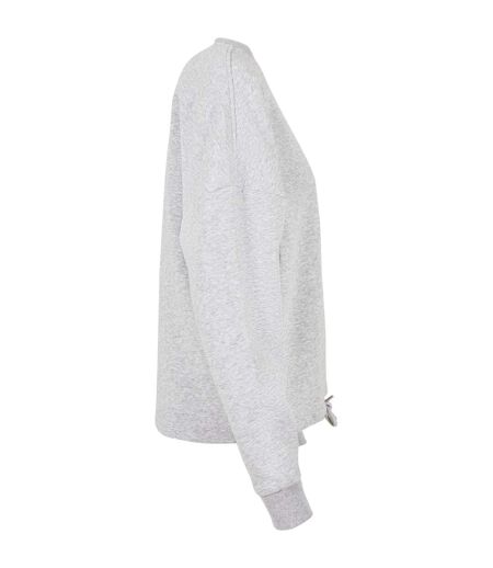 Sweat À Capuche Femme Gris Chiné Build Your Brand