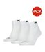Pack of 3  Unisex adult cushioned ankle socks  white/black Puma-1