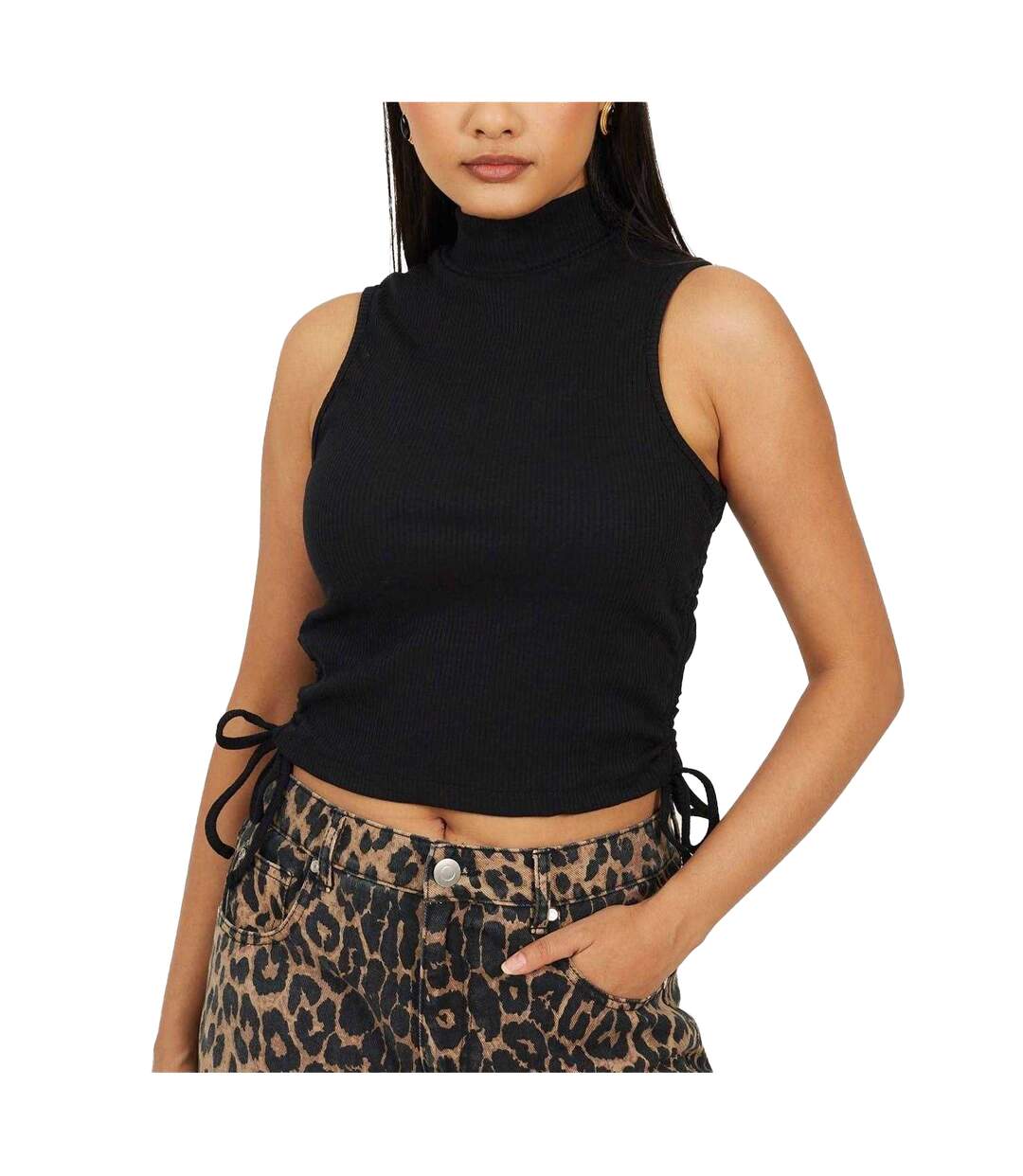 Haut Femme Noir Brave Soul-2