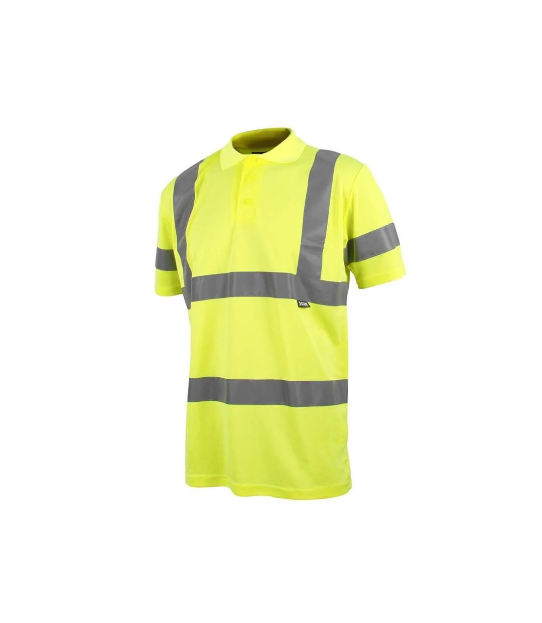 Hi-vis Yellow Polo Shirt Multi Colour Scan-1