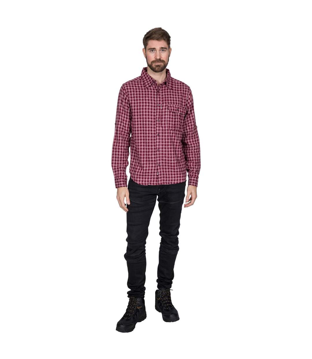 Trespass Mens Participate Shirt (Prune Check)