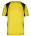 t-shirt running respirant JN306 - jaune - HOMME