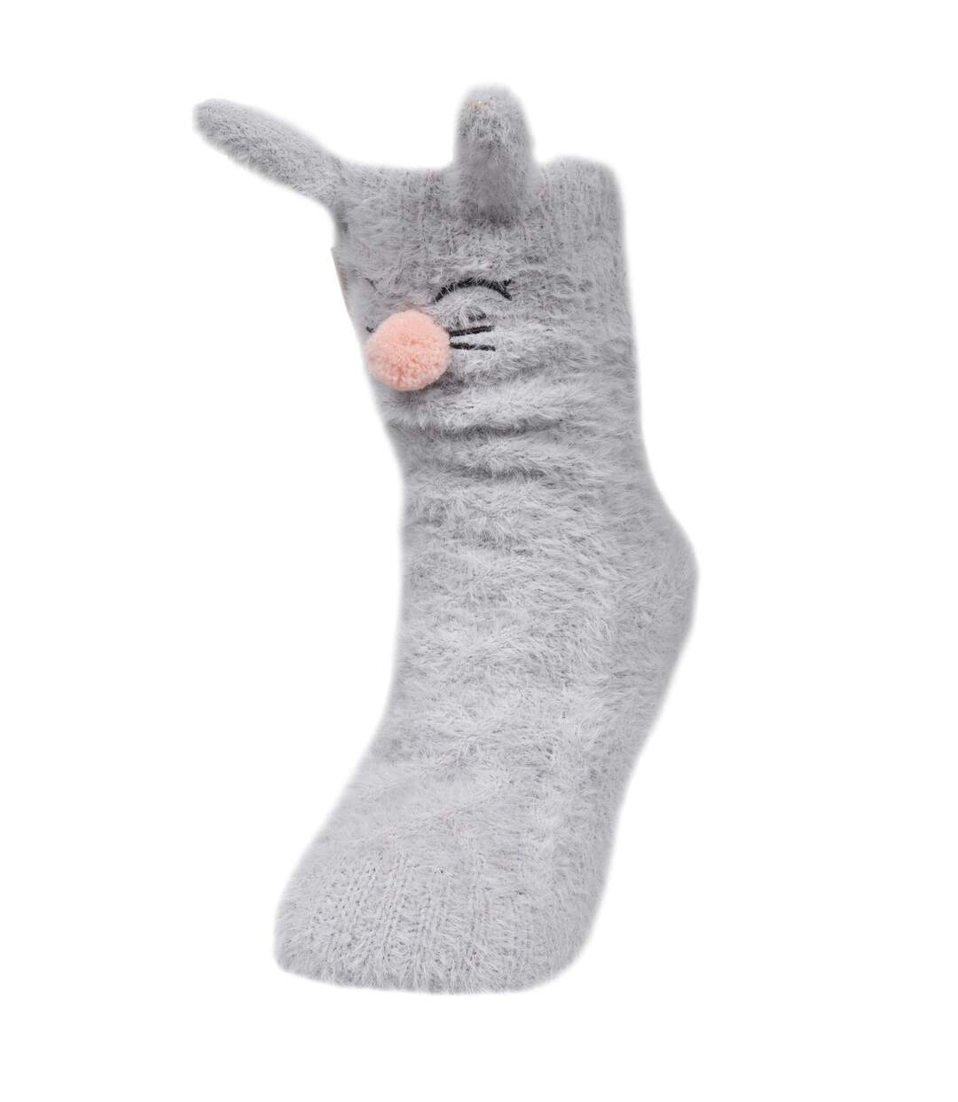 Isotoner Chaussettes d'intérieur femme ultra confortables, avec picots antidérapants-1