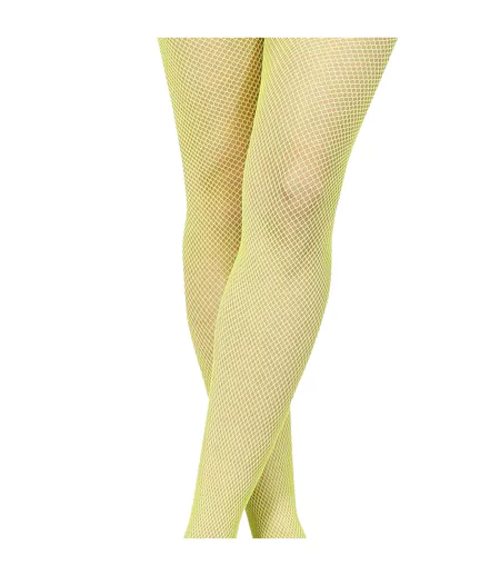 Collant Motif/style Néon Femme Jaune Fiestas Guirca