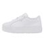 Womens/ladies Karmen Leather Trainers White Puma-3