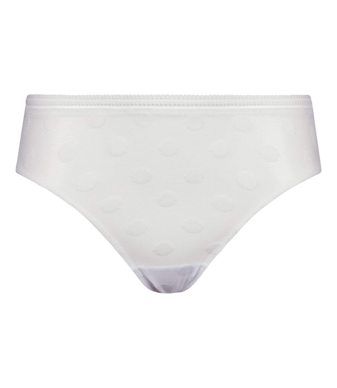 Tanga femme en tulle transparent à  pois Full Moon