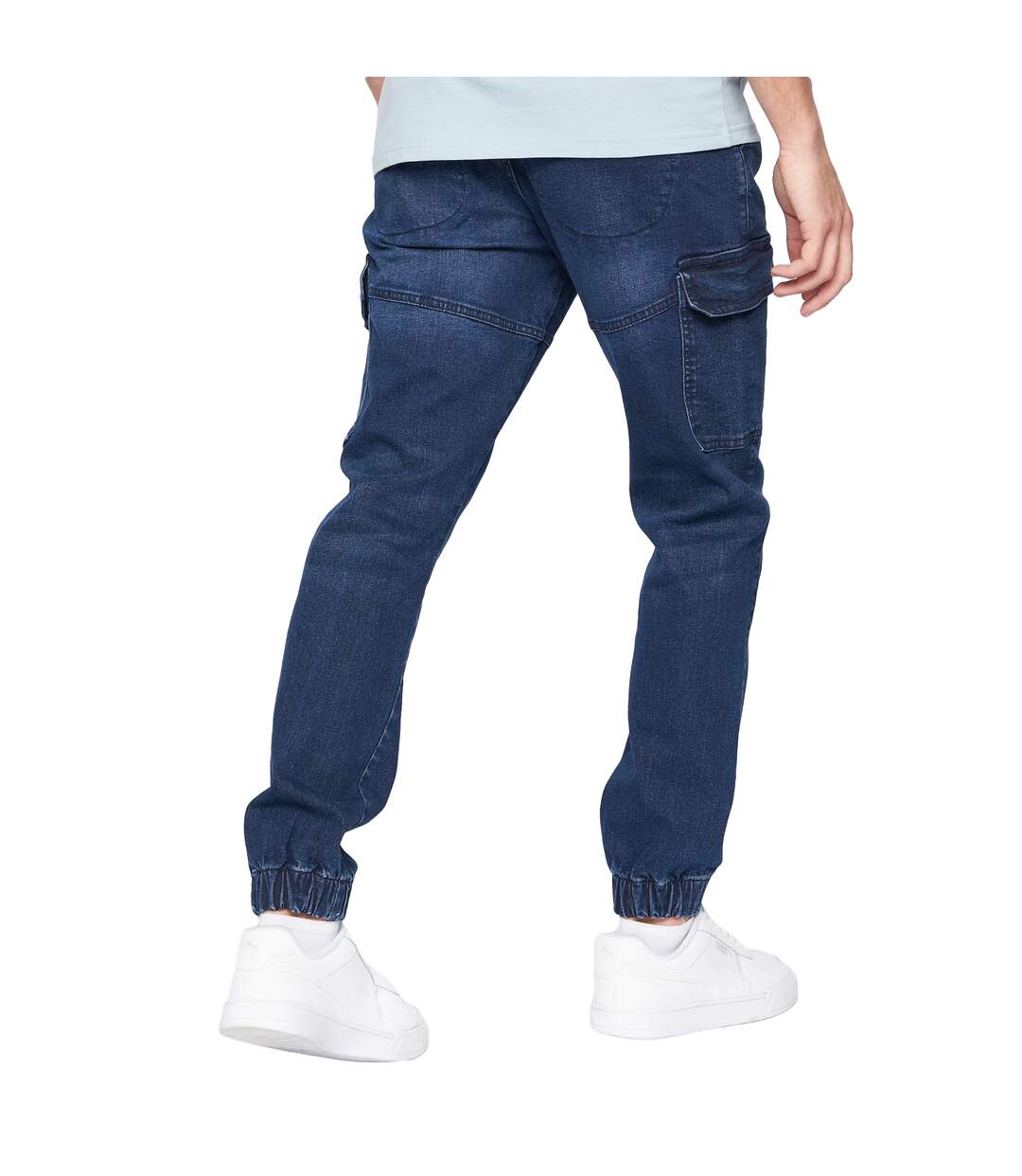 Jean à poches malimore homme bleu foncé délavé Crosshatch