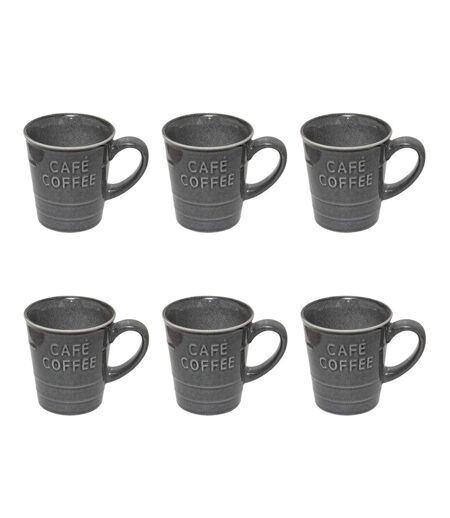 Lot de 6 Mugs à Café Joel 20cl Gris