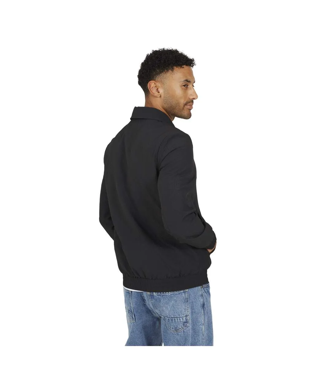 Blouson Harrington Homme Noir Brave Soul-2