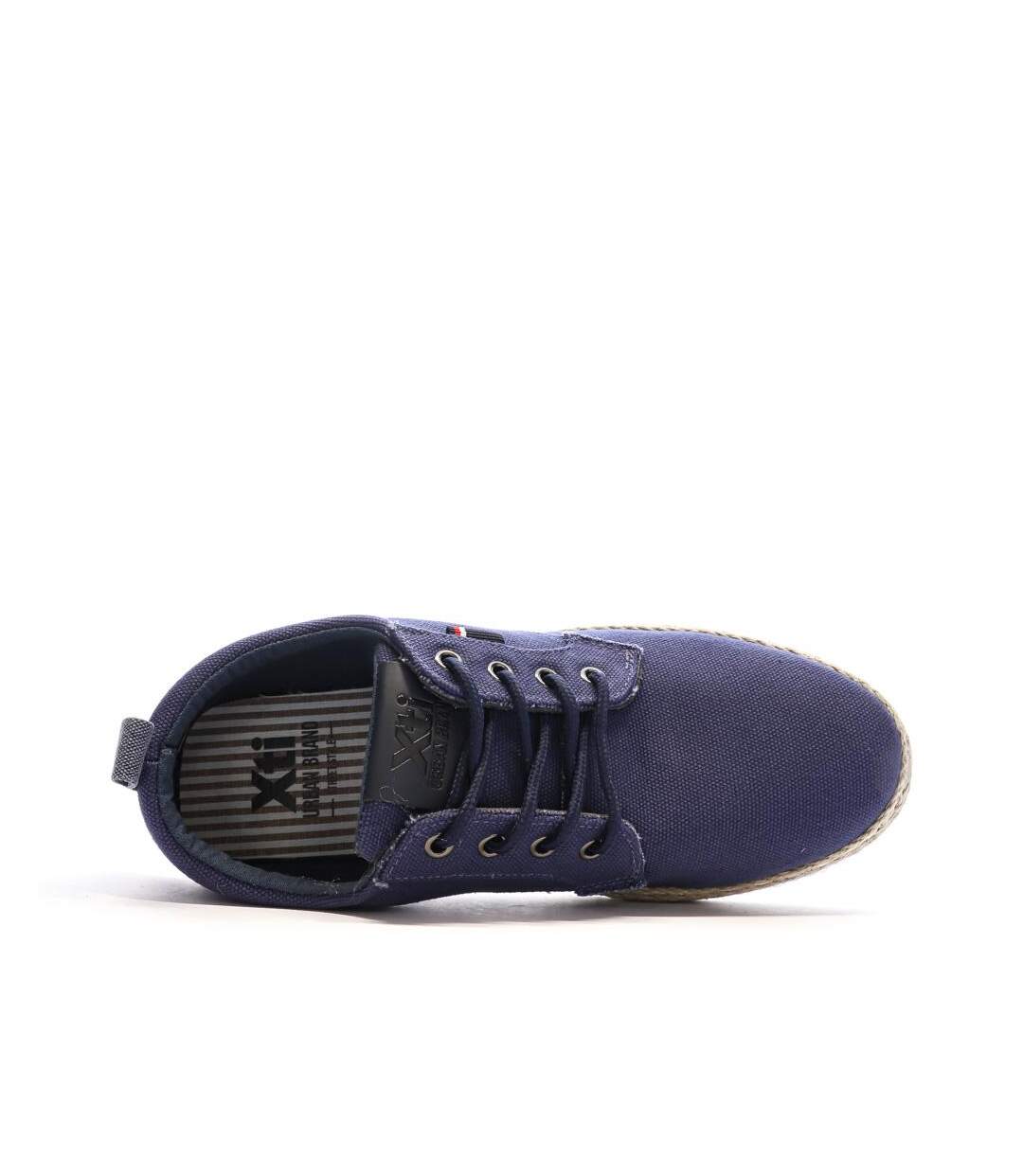 Chaussures en toile marine homme xti tex-4