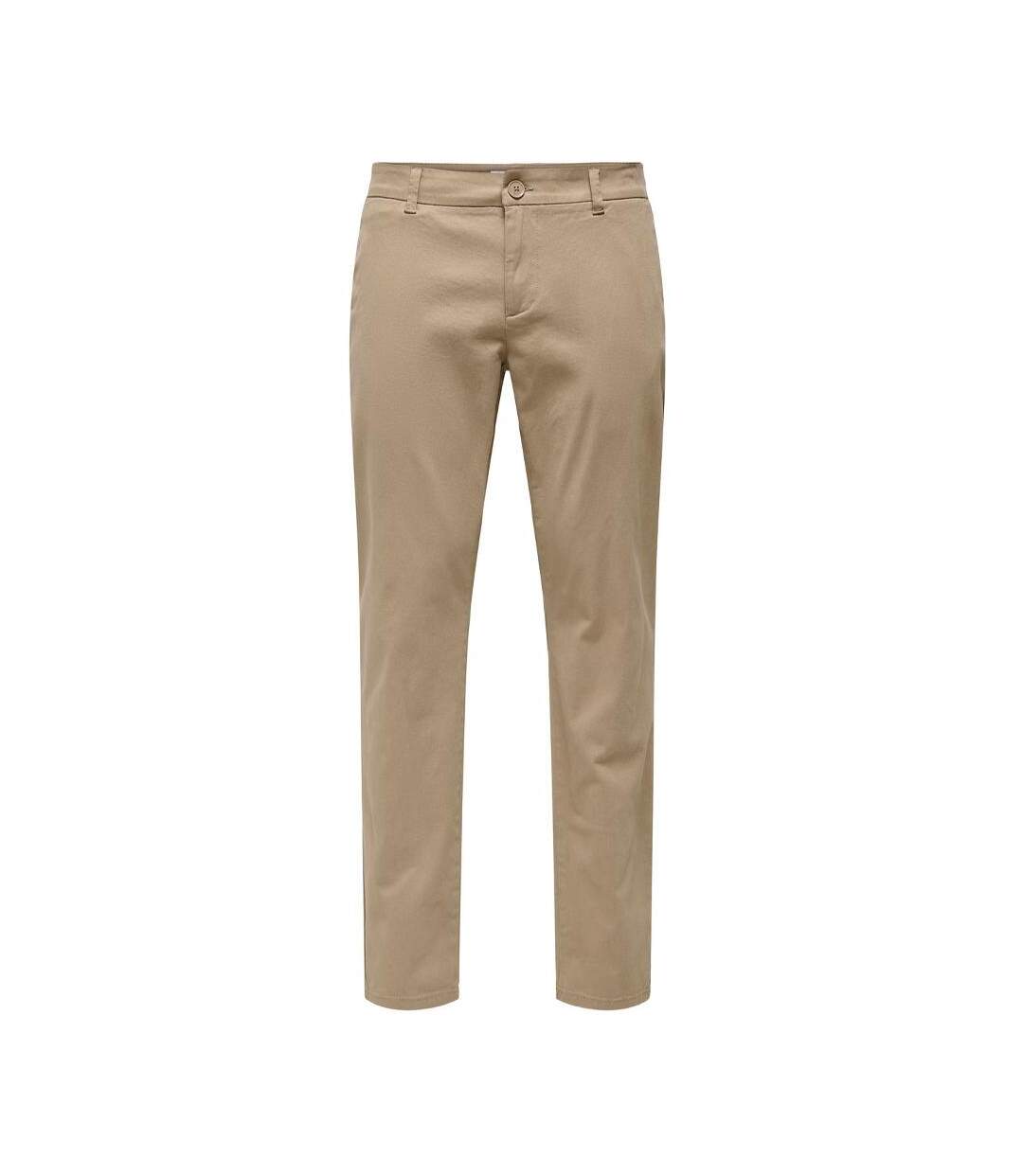 Pantalon Chino Beige Homme Only & Sons Life - W28-L32-1