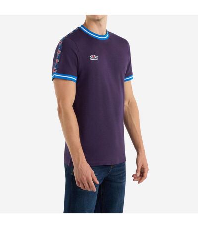 Mens taped t-shirt purple velvet Umbro