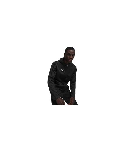 Mens Teamfinal Tracksuit Top Black Silver Puma